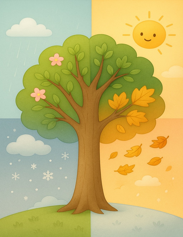 Seasons & Weather Coloring Pages
